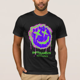 Happy Nation Toxified T - Shirt - Bold & Edgy Stat
