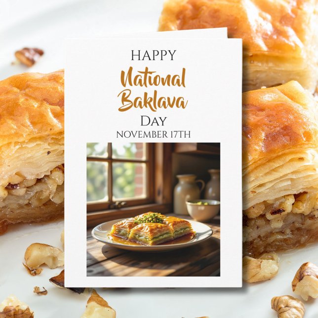 Happy National Baklava Day | November 17th Karte (Von Creator hochgeladen)