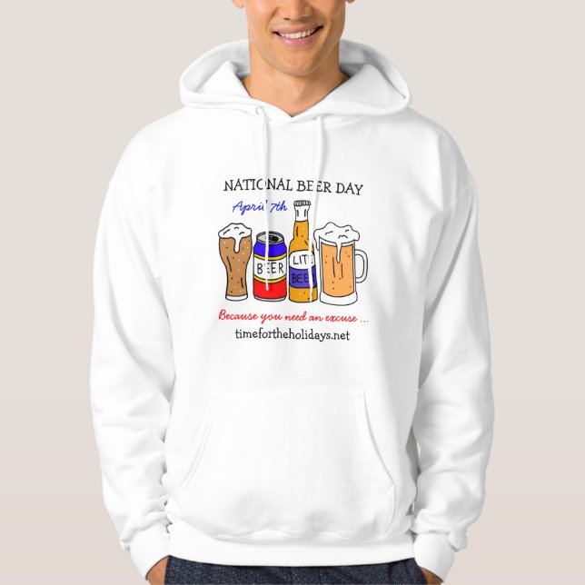 Happy National Beer Day - 7. April Hoodie (Vorderseite)