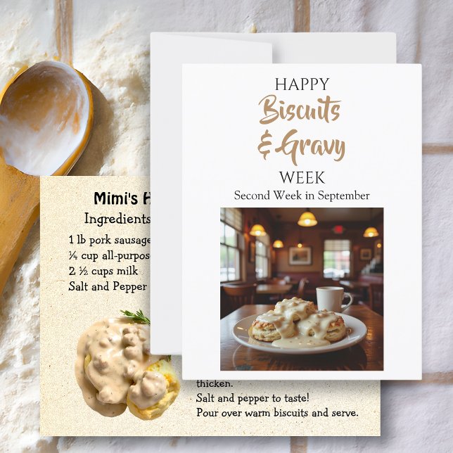 Happy National Biscuits und Gravy Week! Postkarte (Von Creator hochgeladen)