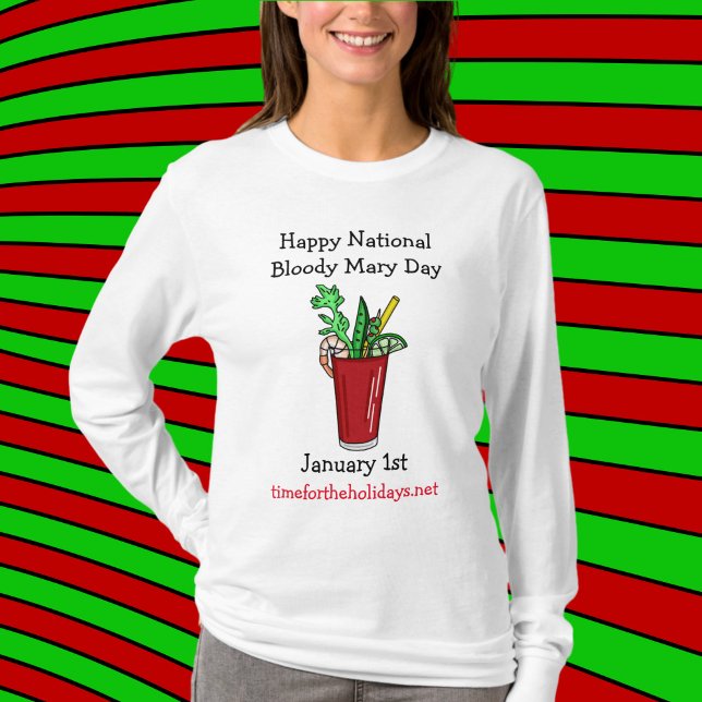 Happy National Bloody Mary Day Januar T-Shirt (Von Creator hochgeladen)