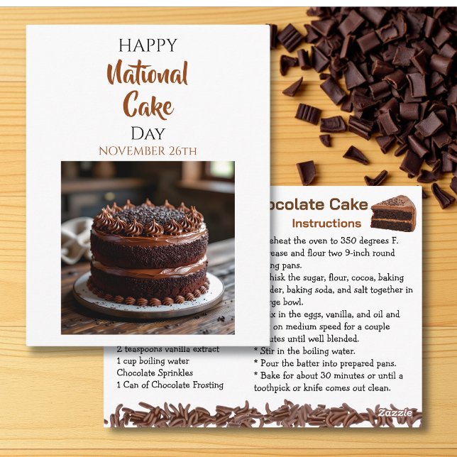 Happy National Cake Day | Nov 26th Postkarte (Von Creator hochgeladen)