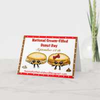 Happy National Cream Filed Donuts Day - 14. Septem