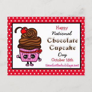 Happy National Cupcake Day - 18. Oktober  Postkarte