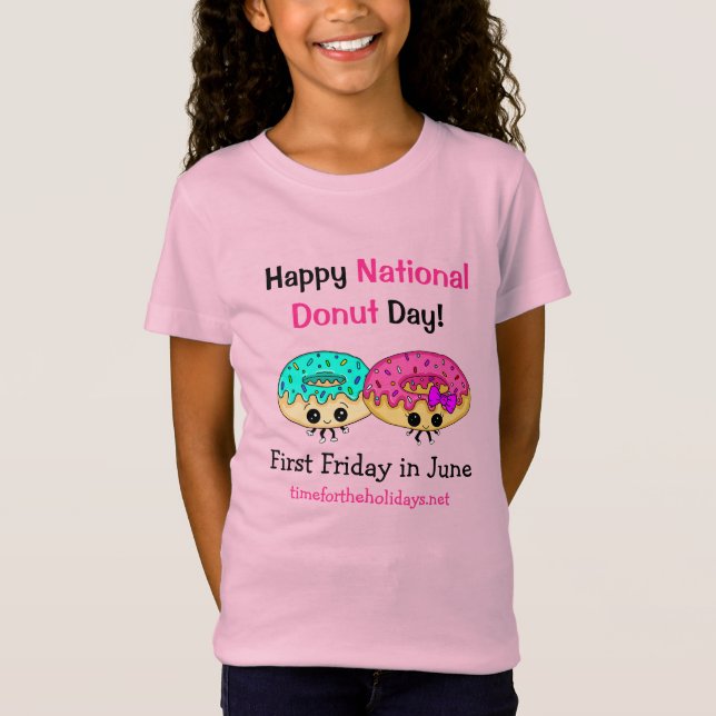 Happy National Donut Day T-Shirt (Vorderseite)