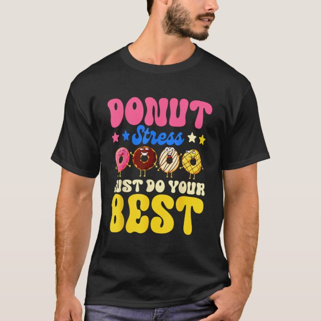 Happy National Donuts Day Funny Doughnut Day Chef  T-Shirt (Vorderseite)