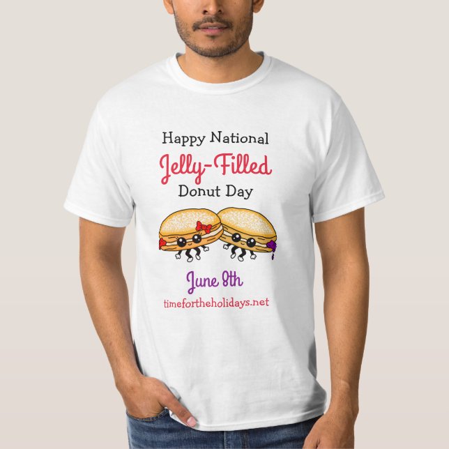Happy National Gelly Fill Donut Day - 8. Juni T T-Shirt (Vorderseite)