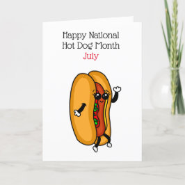 Happy National Hot Dog Day Juli Feiertage Feiertagskarte