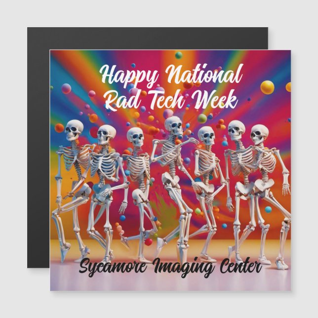 Happy National Krass Tech Week Magnetkarte (Vorne/Hinten)