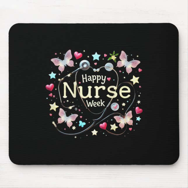 Happy National Nurses Week 2025 - Niedlich Future  Mousepad (Vorne)