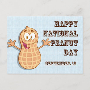 Happy National Peanut Day 13. September Postkarte
