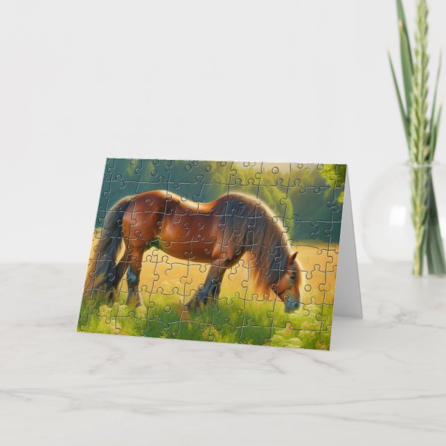 Happy National Puzzle Day Karte (Vorderseite)