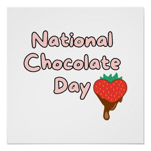 Happy National Schokolade Day Poster (Vorderseite)