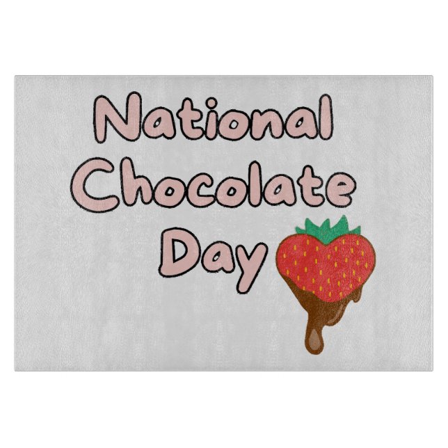 Happy National Schokolade Day Schneidebrett (Vorderseite)