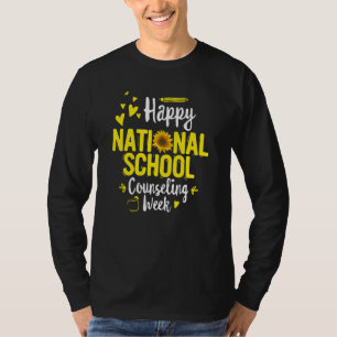 Happy National School Counseling Week School Count T-Shirt