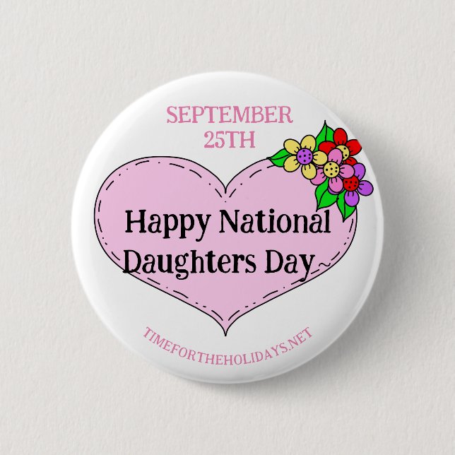 Happy National Sisters Day - 25. September Button (Vorderseite)