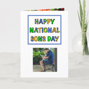 Happy National Sons Day   28. September Card Karte