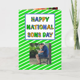 Happy National Sons Day | 28. September Card Karte