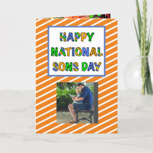 Happy National Sons Day 28. September Card Karte