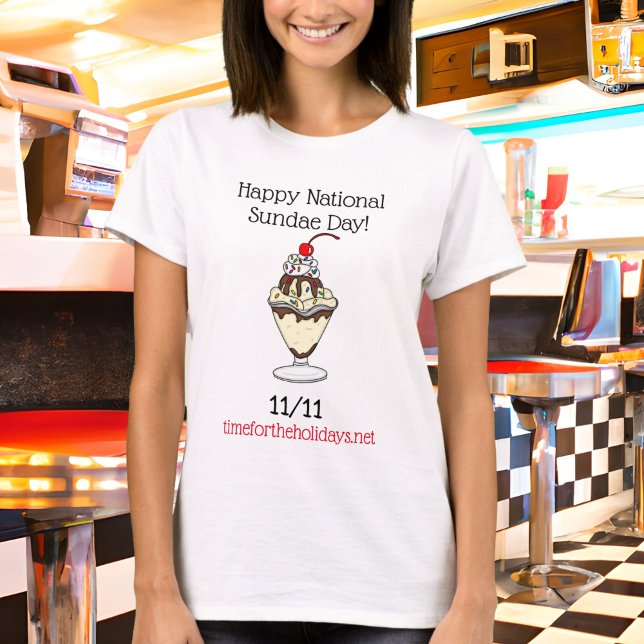 Happy National Sundae Day | 11. November T-Shirt (Von Creator hochgeladen)