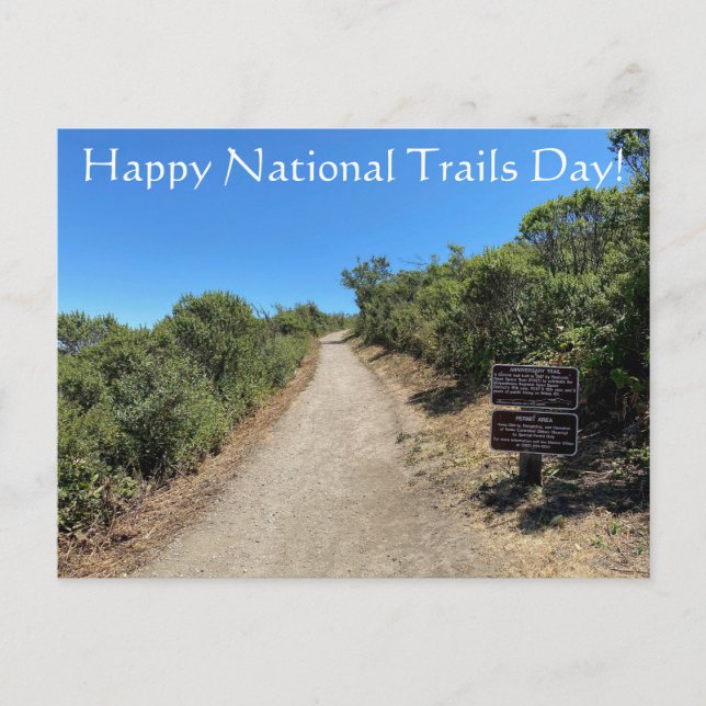 Happy National Trails Day! Postkarte (Vorderseite)