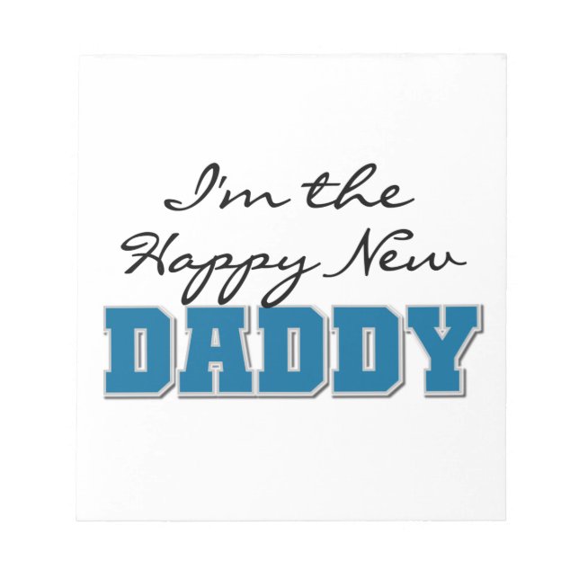 Happy New Daddy Gifts Notizblock (Vorderseite)