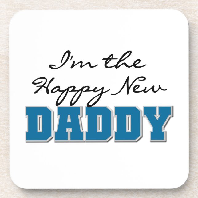Happy New Daddy Gifts Untersetzer (Vorderseite)
