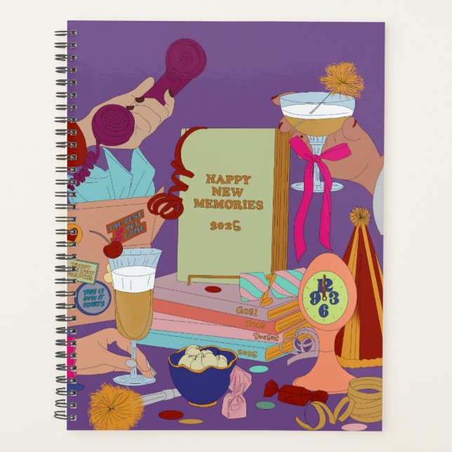 HAPPY NEW MEMORIES SCHEDULE 2025 PLANER (Vorderseite)