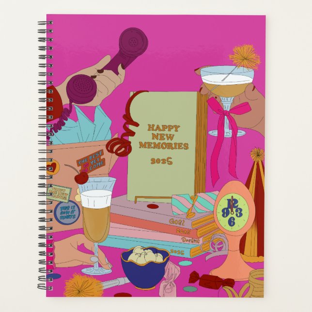 HAPPY NEW MEMORIES SCHEDULE 2025  PLANER (Vorderseite)