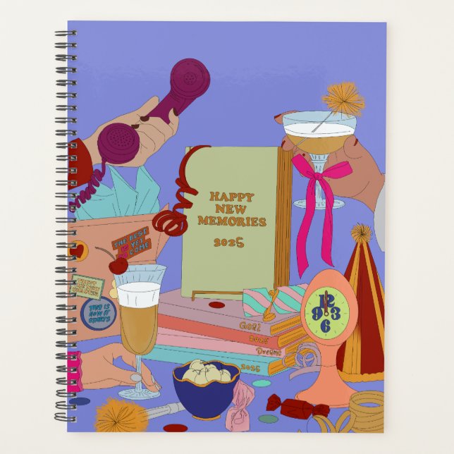 HAPPY NEW MEMORIES SCHEDULE 2025 PLANER (Vorderseite)