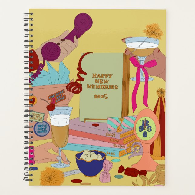HAPPY NEW MEMORIES SCHEDULE 2025  PLANER (Vorderseite)