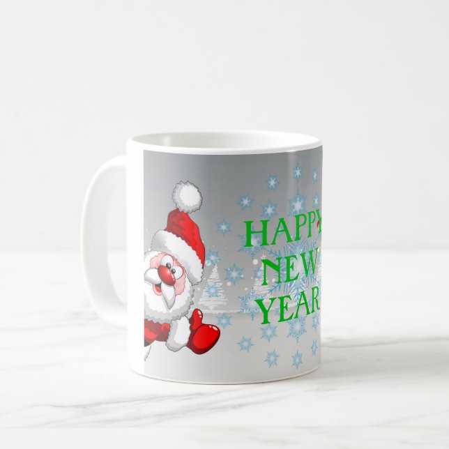 Happy New Year 11 oz Classic Tasse (Vorderseite Links)
