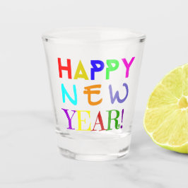 Happy New Year 1.5 oz Shot Glass Schnapsglas