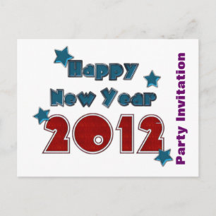 Happy New Year 2012 Party Einladung Template