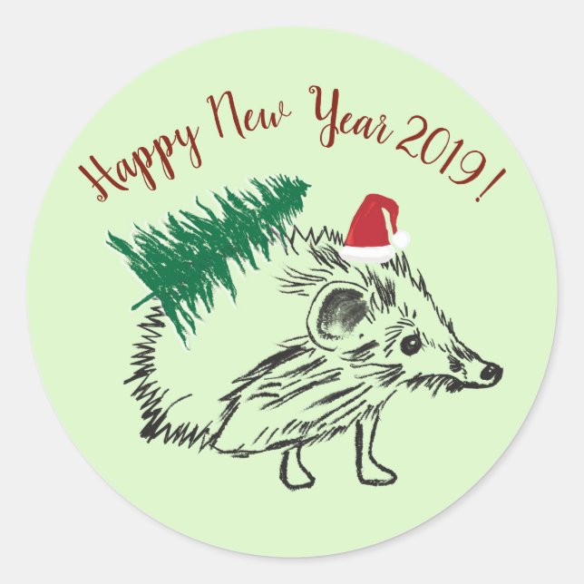Happy New year 2019 Custom Sticker (Vorderseite)