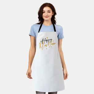 Happy New Year 2022 Design mit Geschliffenem Brief Schürze