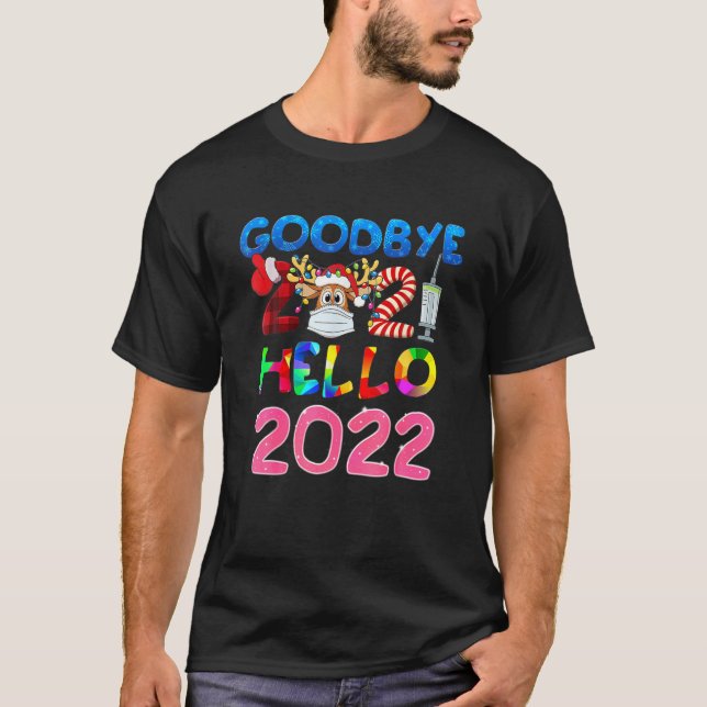 Happy New Year 2022 Silvester Party Countdown T-Shirt (Vorderseite)