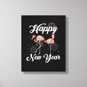 Happy New Year 2023 Outfit for Flamingo Lover New Leinwanddruck