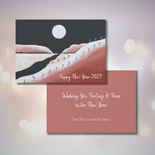 Happy New Year 2024 Desert Southwest Typography Feiertagskarte