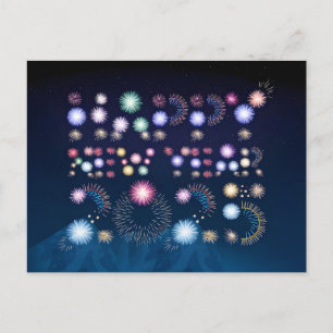 Happy New Year 2025 art Feiertagspostkarte