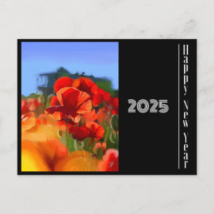 Happy New Year 2025 - das Pappenhaus Postkarte