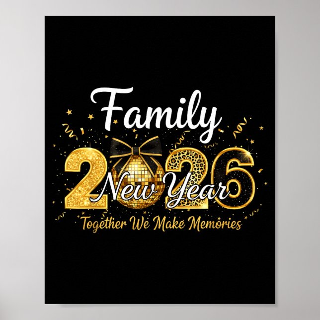 Happy New Year 2025 New Year's Eve Party Countdown Poster (Vorne)