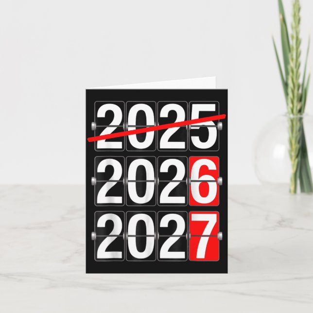 Happy New Year 2026 2027 67 Meme Six Seven Funny  Karte (Vorderseite)