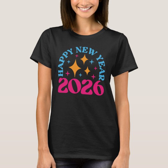 Happy New Year 2026-73950 T-Shirt (Vorderseite)