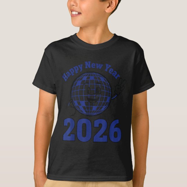 Happy New Year 2026 Celebration Design  T-Shirt (Vorderseite)