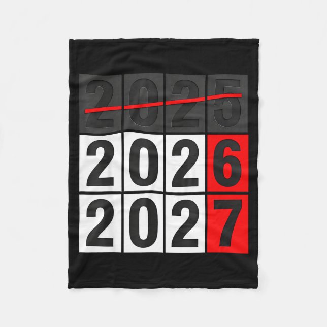 Happy New Year 2026 Coming Soon 2027 67 Meme Six S Fleecedecke (Vorderseite)