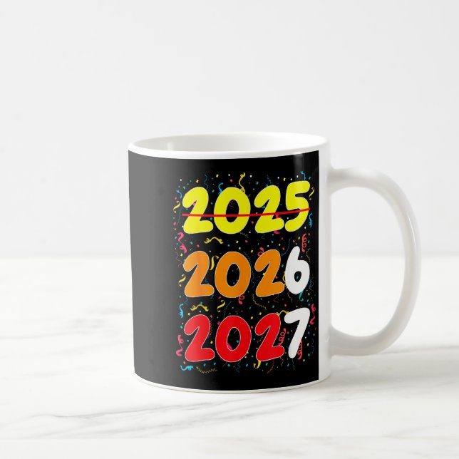 Happy New Year 2026 Coming Soon 2027 Funny 67 Meme Kaffeetasse (Rechts)