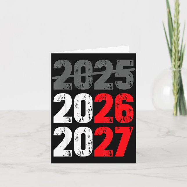 Happy New Year 2026 Coming Soon 2027 Funny 67 Meme Karte (Vorderseite)