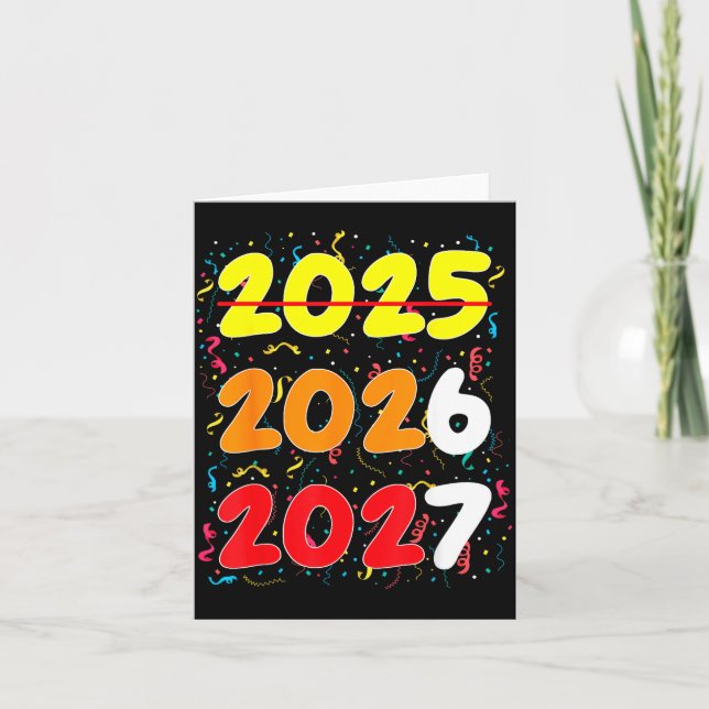 Happy New Year 2026 Coming Soon 2027 Funny 67 Meme Karte (Vorderseite)