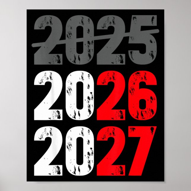 Happy New Year 2026 Coming Soon 2027 Funny 67 Meme Poster (Vorne)